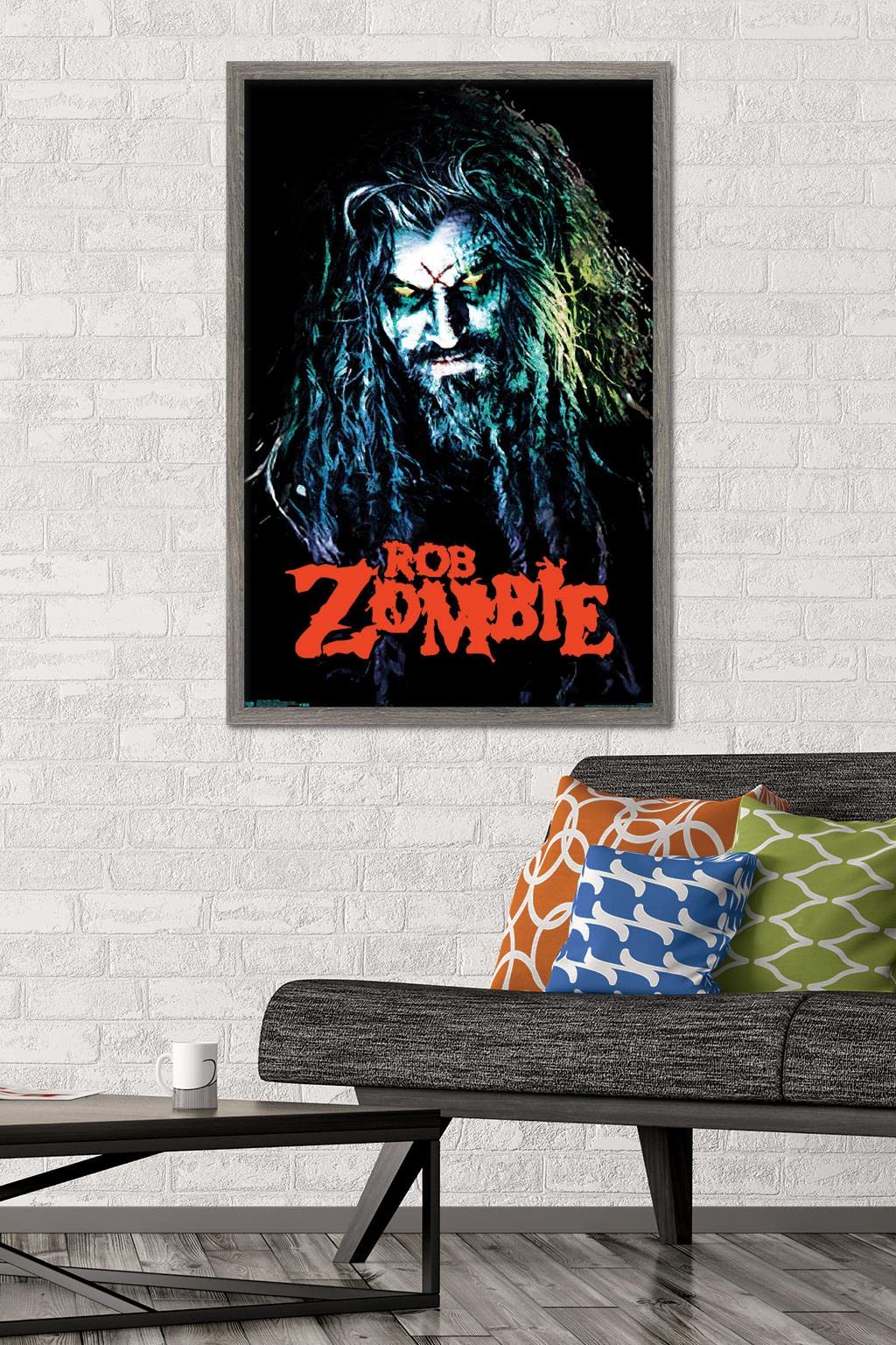 Trends International Rob Zombie - Hellbilly Wall Poster, 22.375" x 34", Barnwood Framed Version