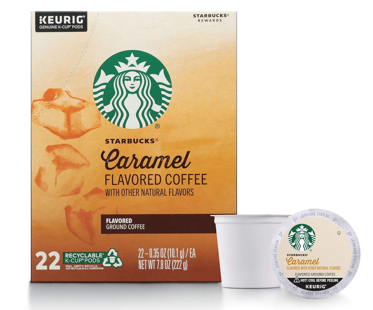 Starbucks Caramel Coffee K-Cups - Rich Flavor in Convenient 88 Count Pack