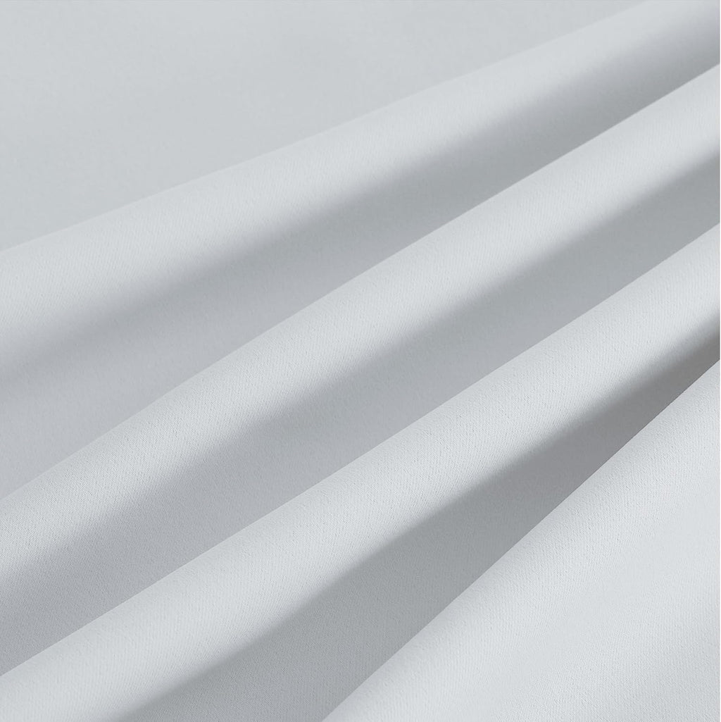 NICETOWN Room Darkening Curtains - Greyish White Drapery Panels, 52" x 84" for Ultimate Light Control