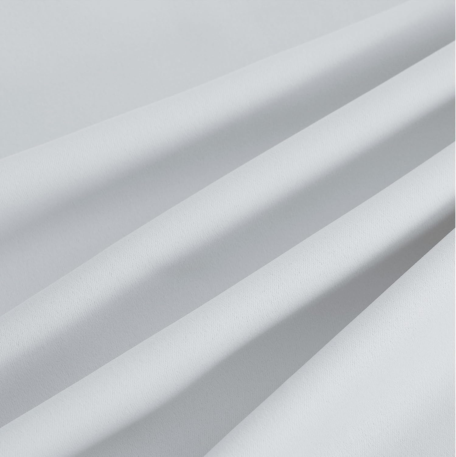 NICETOWN Room Darkening Curtains - Greyish White Drapery Panels, 52" x 84" for Ultimate Light Control