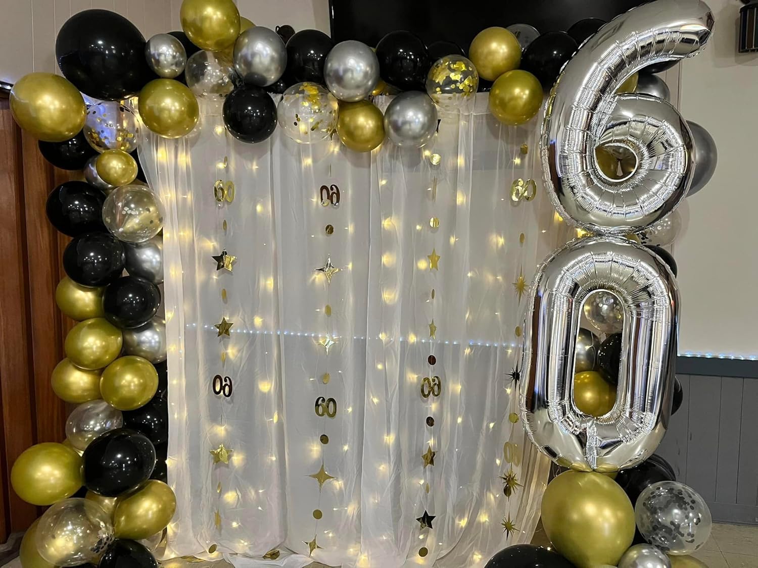 Silver Number 0 Balloon - 40 Inch Birthday Decoration for Milestone Celebrations | Party Supplies