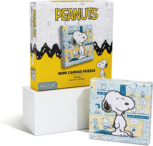 Hands Craft Peanuts Jigsaw Puzzle - Mini Collectible Puzzle Featuring Classic Comic Strip Artwork | 56 Pieces