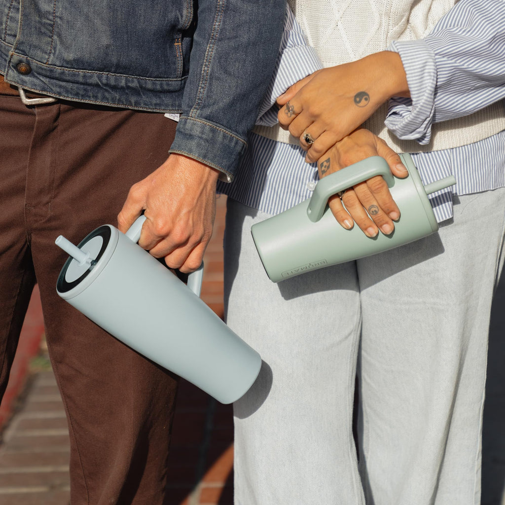 BrüMate Era 40 oz Tumbler with Handle and Straw | 100% Leakproof Insulated Tumbler with Lid and Flexible SoftSip Straw | Made of Stainless Steel | Cup Holder Friendly Base | 40oz (Cotton Candy)