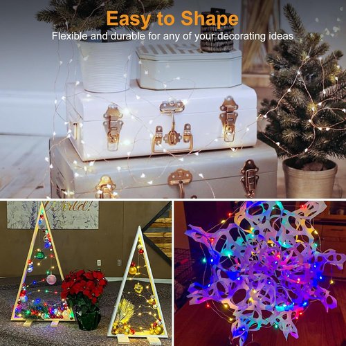 Btfarm 30 Pack Fairy Lights - Battery Operated 7ft 20 LED Twinkle Lights | Waterproof Mini Silver Wire for Weddings & Decor