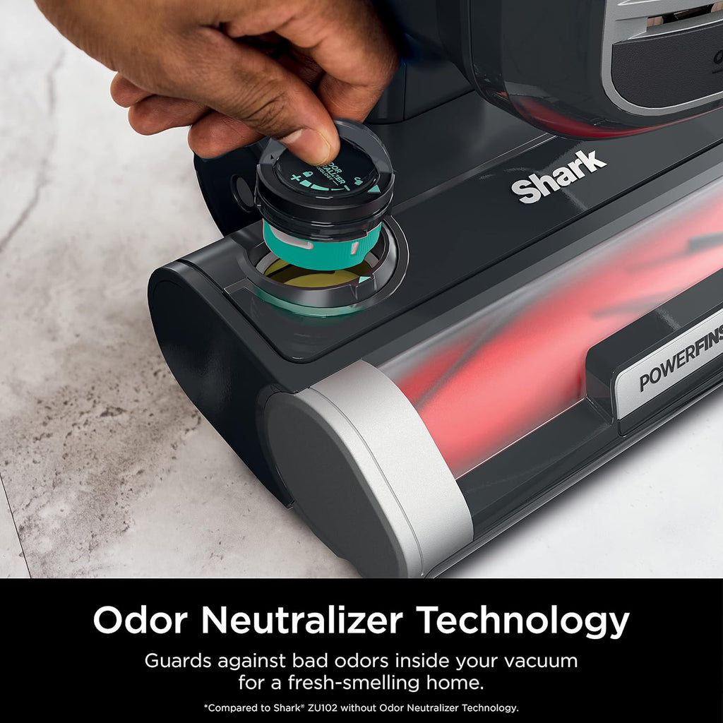 Shark ZU102 Rotator Pet Upright Vacuum - PowerFins HairPro & Odor Neutralizer, Charcoal, 2.9L Dust Cup