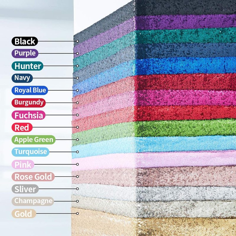15 Packs 12 x 108 inches Burgundry Sequin Table Runner, Glitter Burgundry Table Runner for Wedding Birthday Bachelorette Holiday Party Supplies Decorations Bridal Shower Baby Shower
