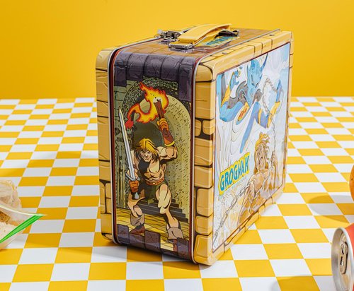 Toynk Fallout Grognak The Barbarian Retro-Style Metal Lunchbox | Reusable Storage Tin Container