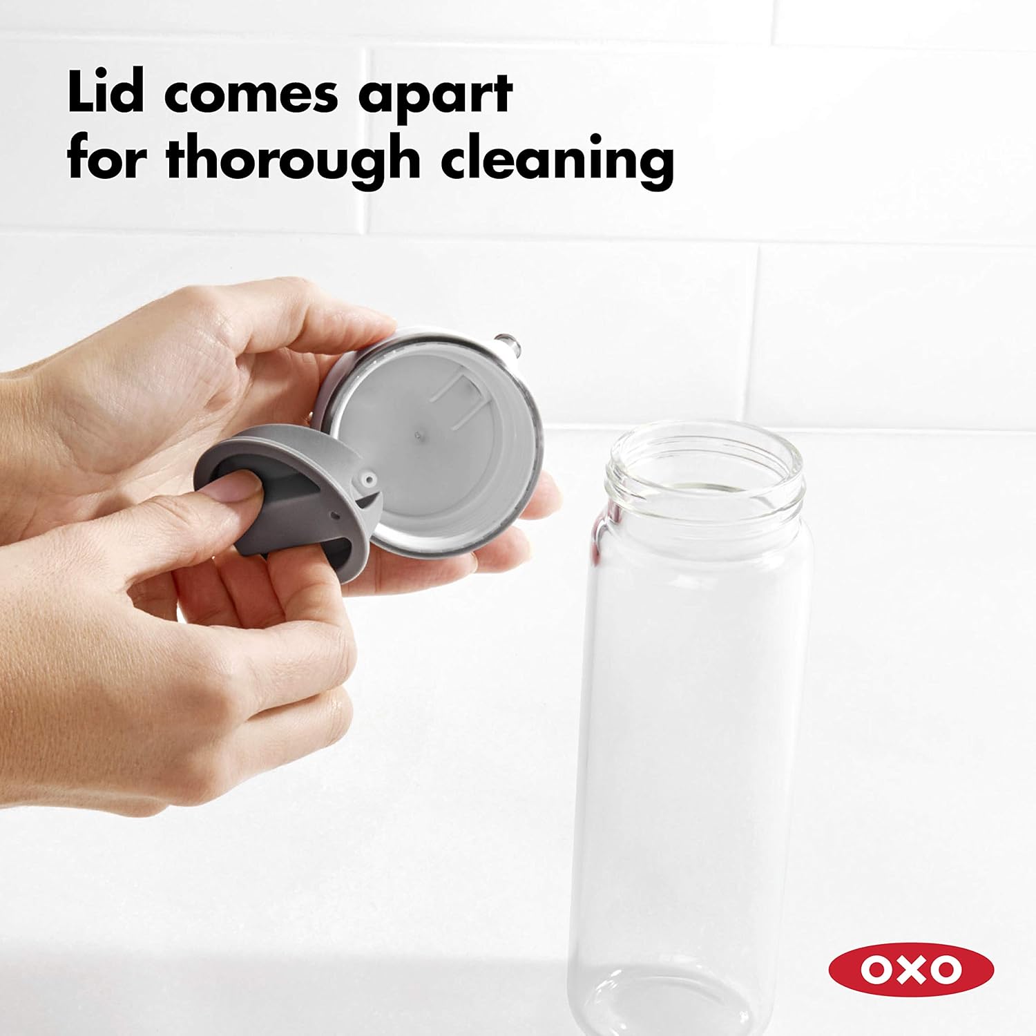 OXO Good Grips 12 Oz Precision Pour Glass Oil Dispenser - Effortless Pouring & Control