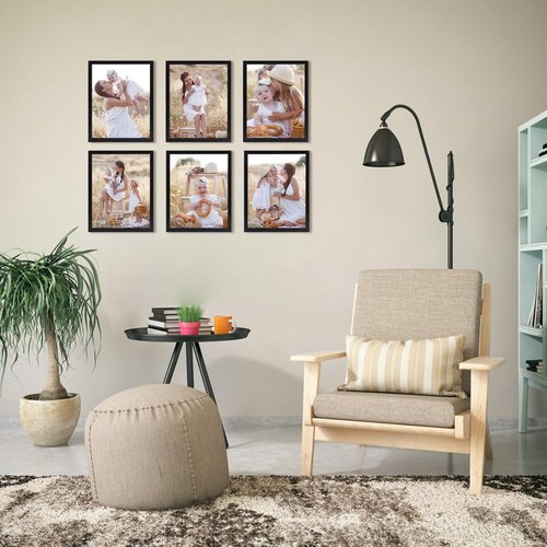 Giftgarden 8x10 Picture Frame - Sleek Black Design for Wall or Tabletop Display, Single Unit