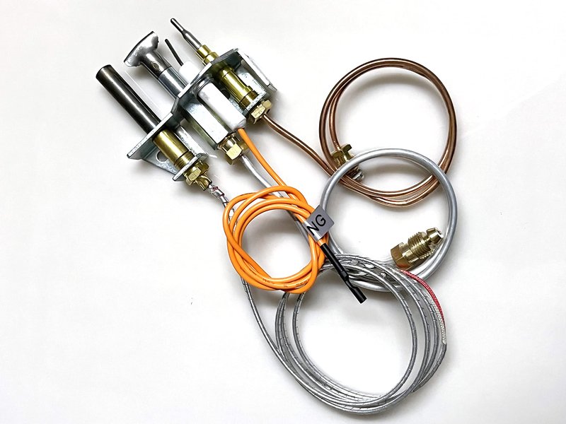 25660/4021-732 Pilot Assembly Natural Gas (NG) for Heatilator, Heat-N-Glo and Quadrafire Stove & Fireplace, Replacement Natural Gas Pilot Assembly for Heatilator GNDC33, GNDC36