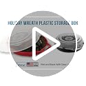 Clear Plastic Wreath Storage Container 3-Pack with Lids and Handles