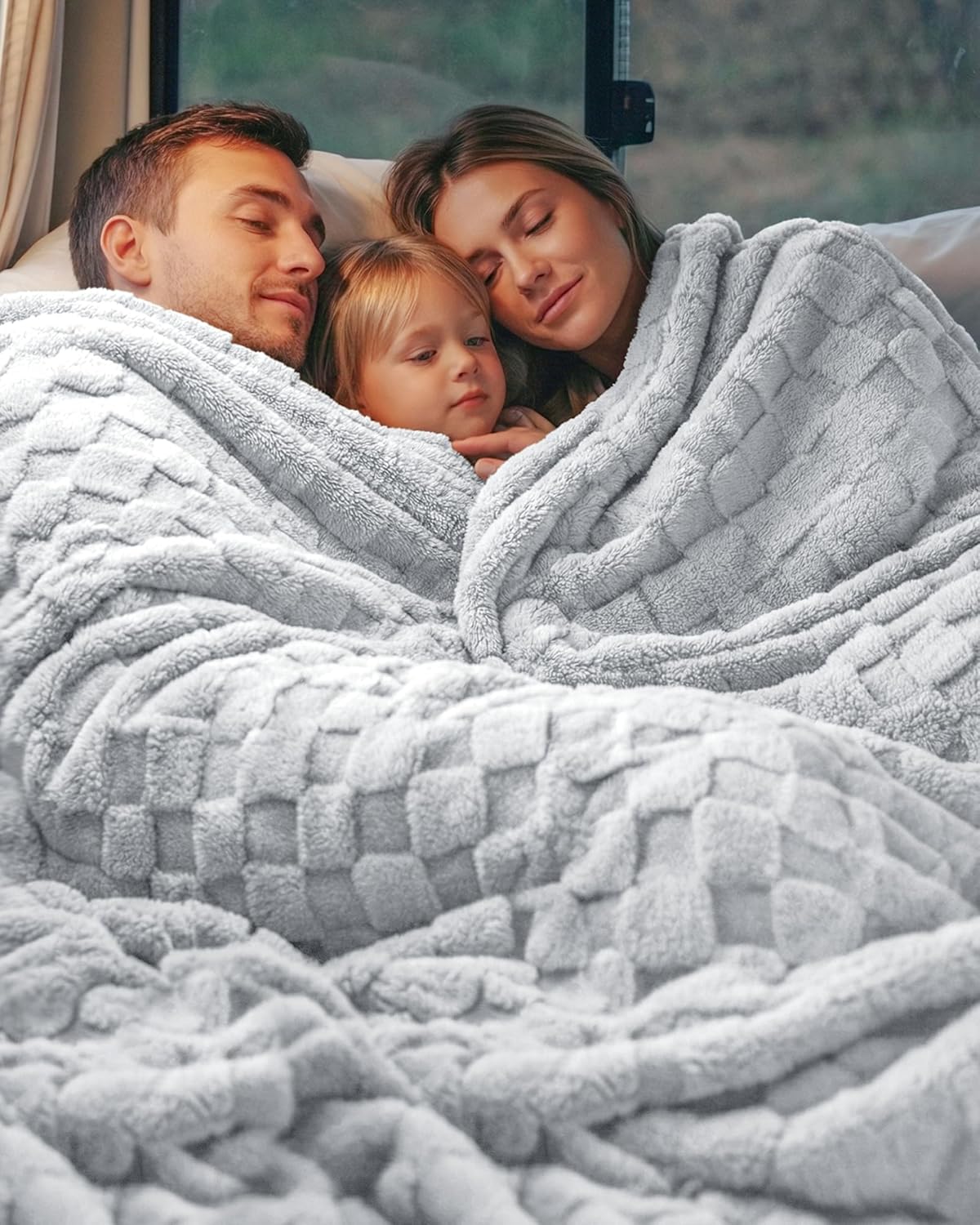 Utopia Bedding Cool Grey Checkered Fleece Throw Blanket - Soft Plush Cozy 50x60 Inches | Perfect for Couch or Bed