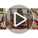 FANPROMS Burgundy Christmas Tree Skirt 60 Inch Sequin Ruffled Holiday Decor