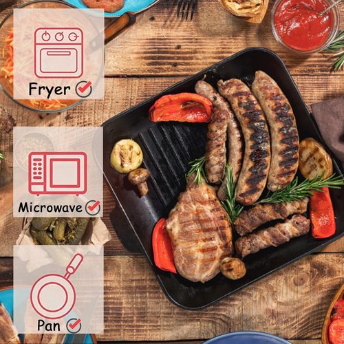 Air Fryer Disposable Paper Liners - Non-Stick Round Parchment for Baking & Roasting | 100PCS 6.3 Inch