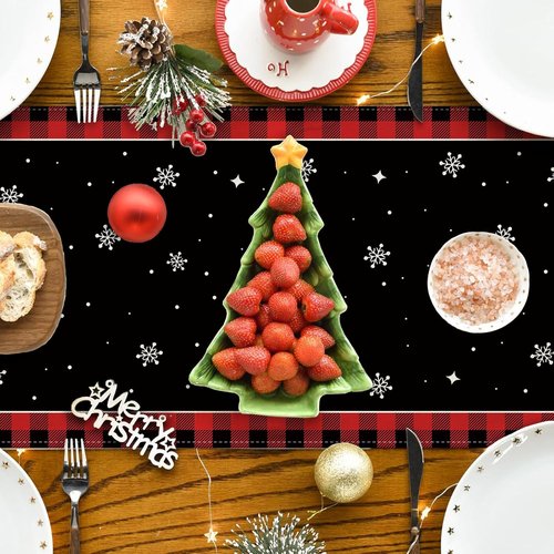 Home Alone Christmas Table Runner - Funny Kitchen Decor for Winter & Holiday Parties | Festive Table Cover