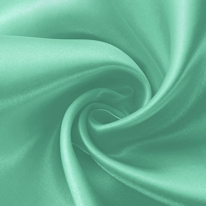 Horbaunal 12 Pack Aqua Satin Table Runner 12 x 108 Inch, Smooth Table Runners for Wedding Banquets Birthday Party