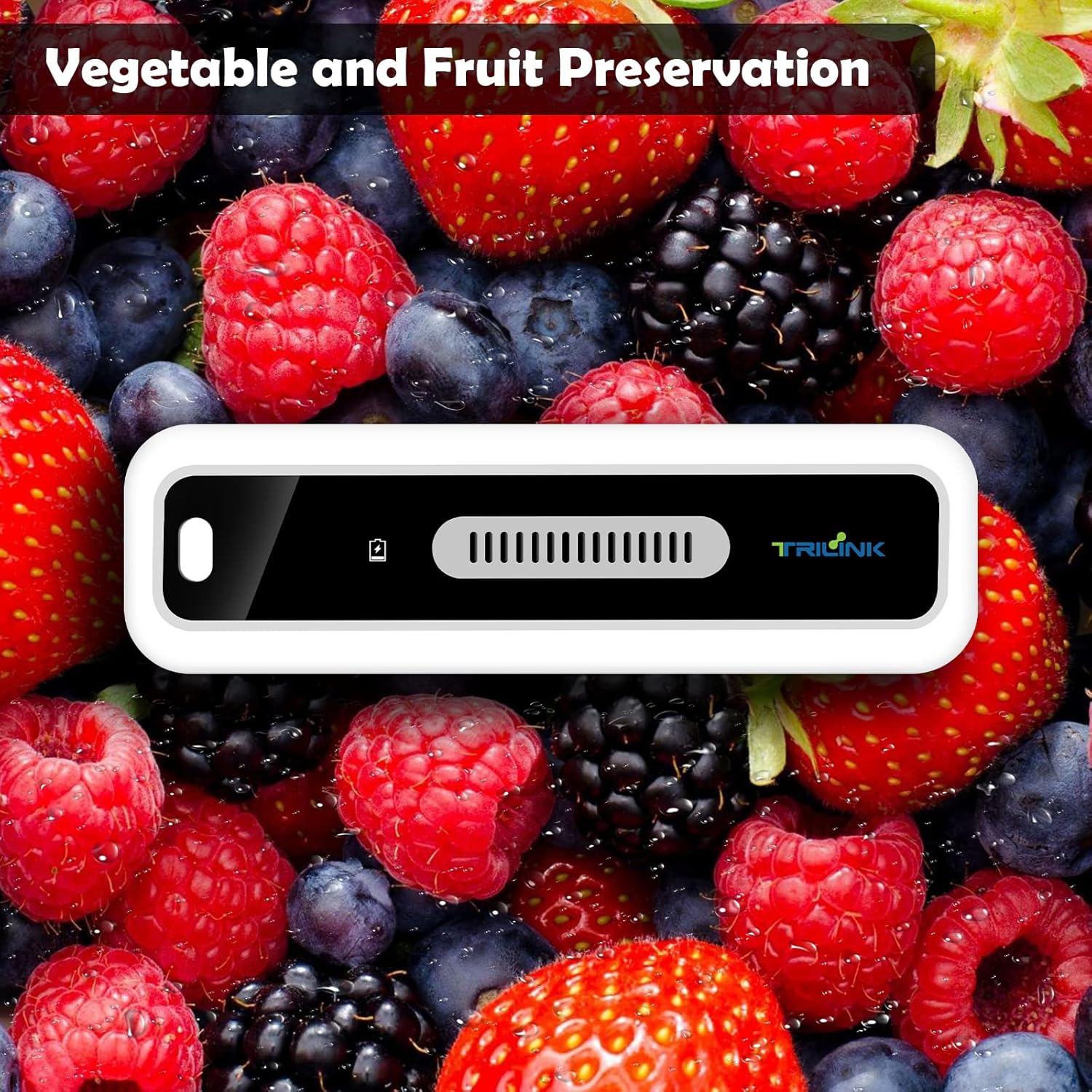 Skiennix Mini USB Fridge Deodorizer - Rechargeable Odor Eliminator with LED Display | Versatile for Fridge, Car, Closet
