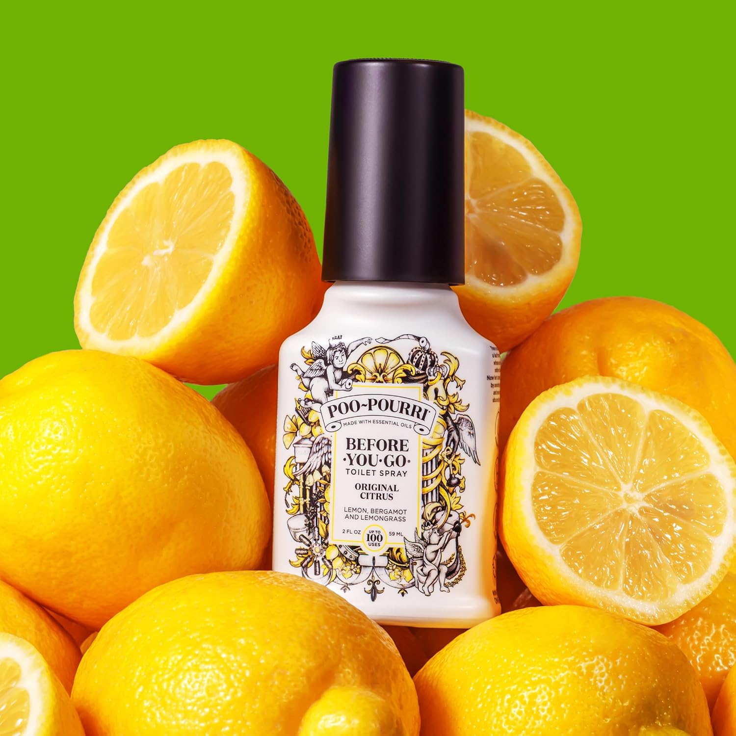 Poo-Pourri Pocket Toilet Spray - Beach Bum Scent, 1 Fl Oz | Travel-Size Odor Deodorizer, TSA Approved