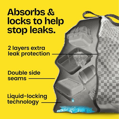 Glad ForceFlex MaxStrength Trash Bags - 13 Gallon, Fresh Air Scent, 90 Count | LeakGuard Technology