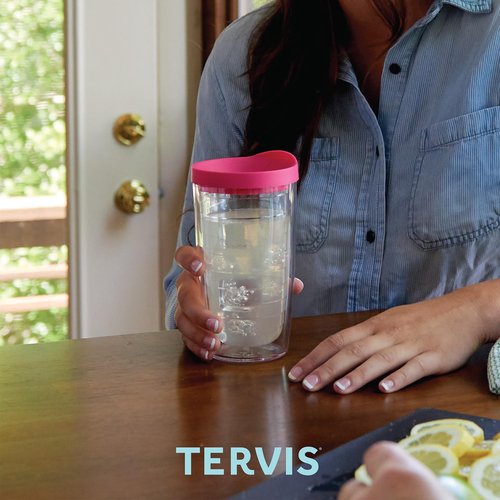 Tervis Paw Prints Made in USA Double Walled Insulated Tumbler Travel Cup Keeps Drinks Cold & Hot, 16oz, Classic