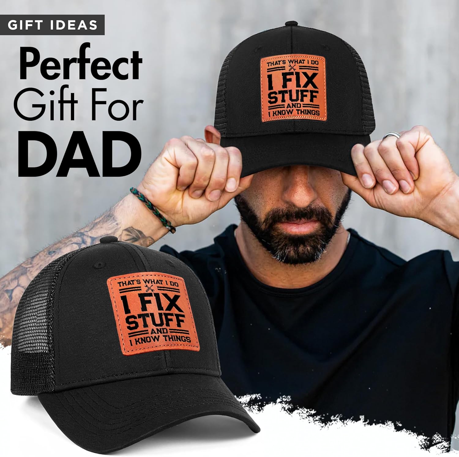 Regine Switzerland Unique Gifts for Men - Cool Birthday Ideas for Dad & Grandpa | Black Handyman Hat