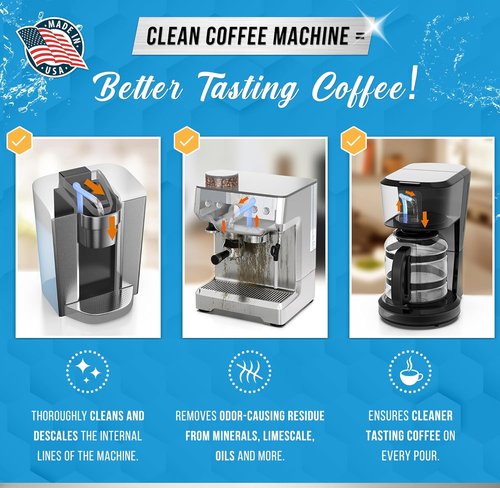 ACTIVE Coffee Machine Descaler | 32oz Descaling Solution for Keurig, Nespresso & More - Limescale Remover