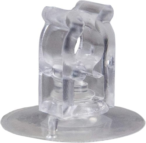 20ct Clear Holiday Decoration and Gift Collections Christmas Suction Cup Clips - .75"
