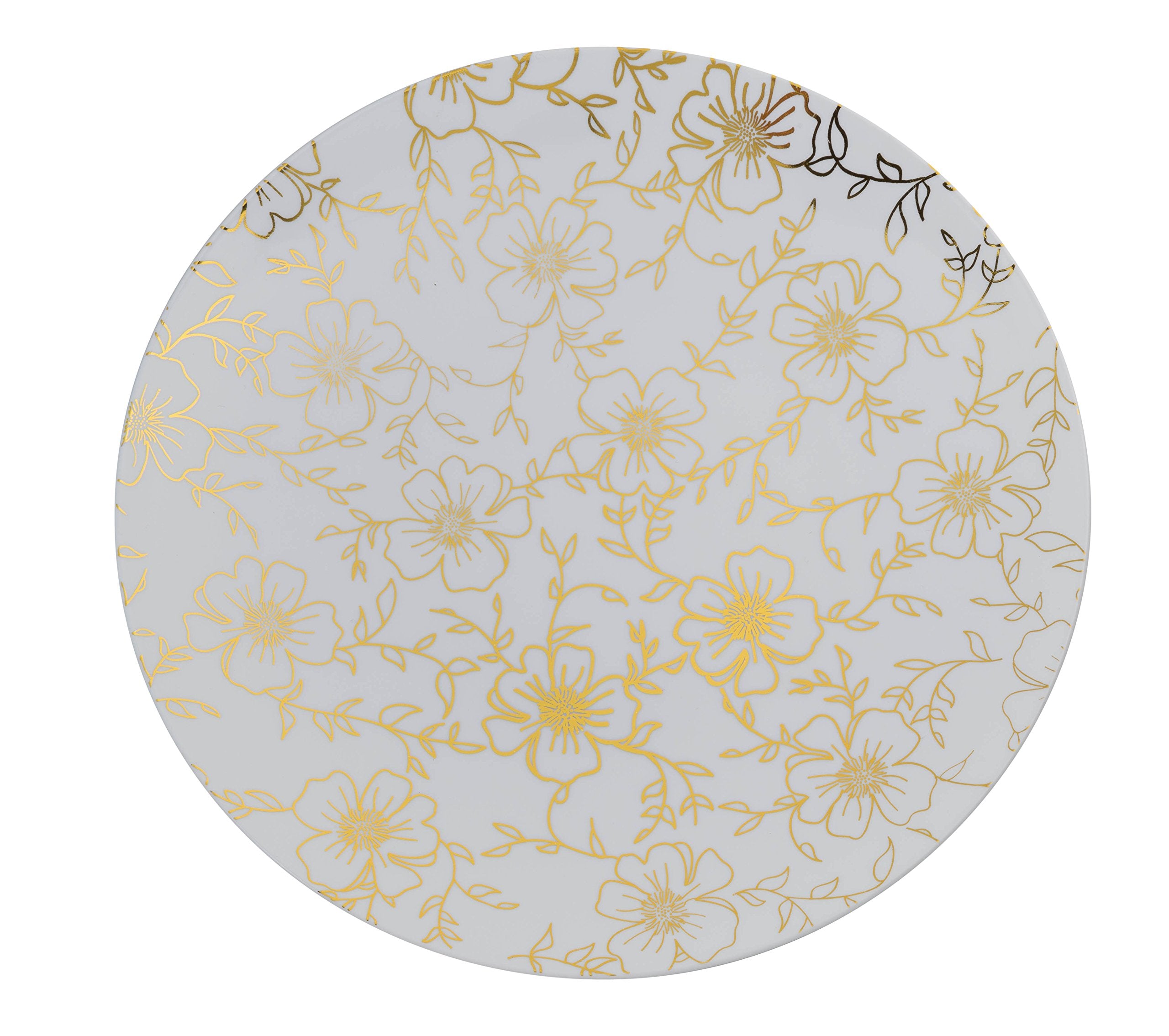 Trendables 60-Pack Combo Premium Disposable Plastic Dinnerware - Versa Design Includes: 20 x 10.25" Dinner Plates, 20 x 8" Salad Plates, 20 x 24 oz. Salad/Soup Bowls