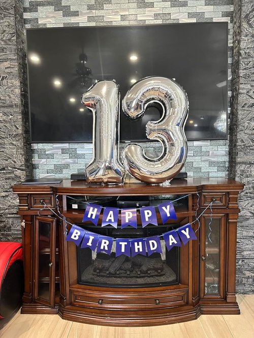 Large Silver 40-Inch Number Balloon - Perfect for 3rd Birthday Party Decorations | Wedding Supplies