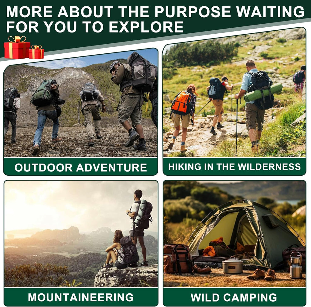 Survival Kit Advent Calendar - 24 Days of Essential Camping, Fishing & Hiking Tools | Perfect Xmas Gift for Outdoor Enthusiasts
