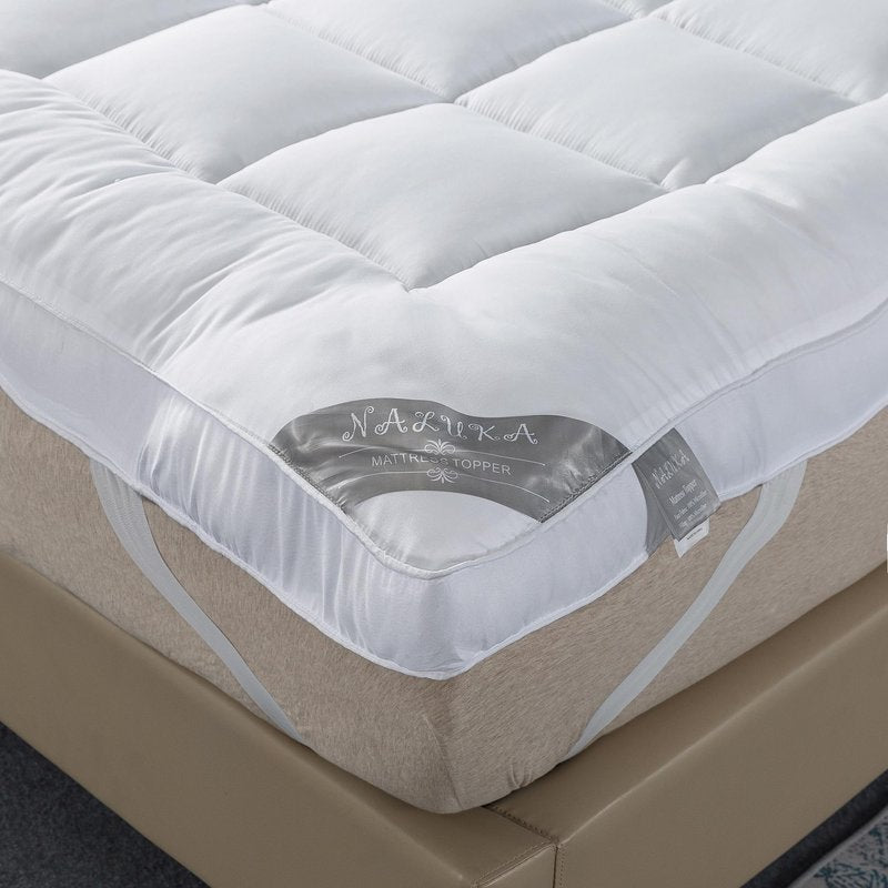 Naluka Pillow Top Mattress Topper Full Down Alternative Cooling Mattress Pad 2inch Thick Pillowtop Mattress Cover