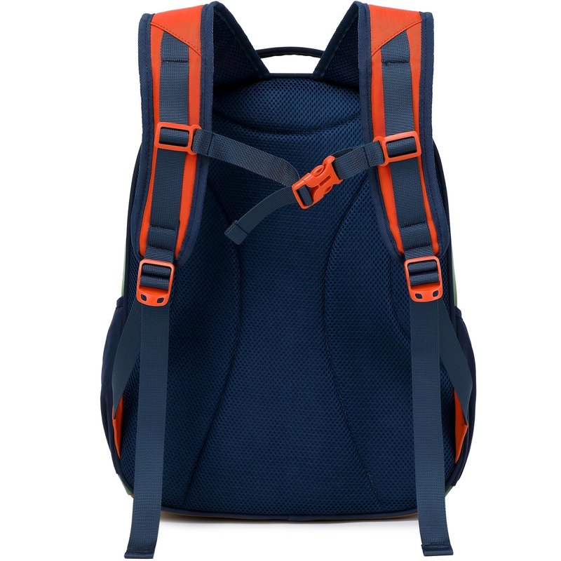 Sawkig Cute Mini Toddler Backpacks for Boys 2-4 Little Kids Backpack Preschool Bookbag (Orange Blue)