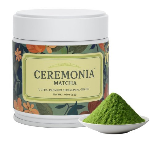 Ceremonia Matcha Green Tea Powder - Ultra Premium Ceremonial Grade | 1.0 oz (30g) from Kagoshima, Japan