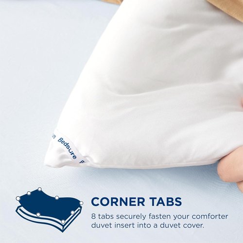 Bedsure Queen Duvet Insert - Ultra Soft Lightweight Down Alternative Comforter, Machine Washable White, 88x88 Inches