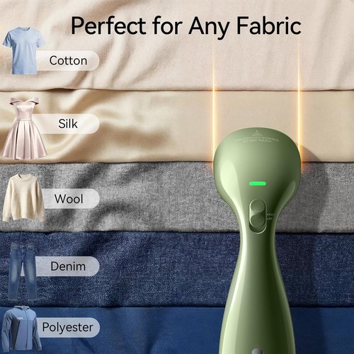 HiLIFE Portable Clothes Steamer - 700W Handheld Design with 240ml Capacity | Olive Green, Ideal for Home & Travel
