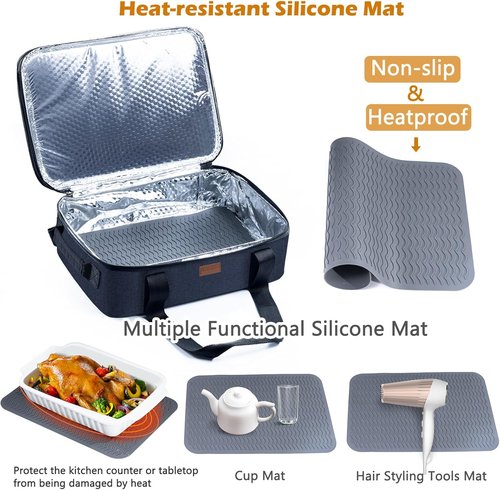 BAGSPRITE Expandable Insulated Casserole Carrier - Keeps Food Hot or Cold | Fits 9" x 13" Baking Dish