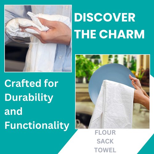 Dish Cloths Cotton| Kitchen Wash Cloth | Shop Towels Absorbent and Lint Free Flour Sack| Dishcloths for Kitchen Washing Dishes| Thick Absorbent Quick Dry Dish Rags | 100 Pack 13"x13" Natural