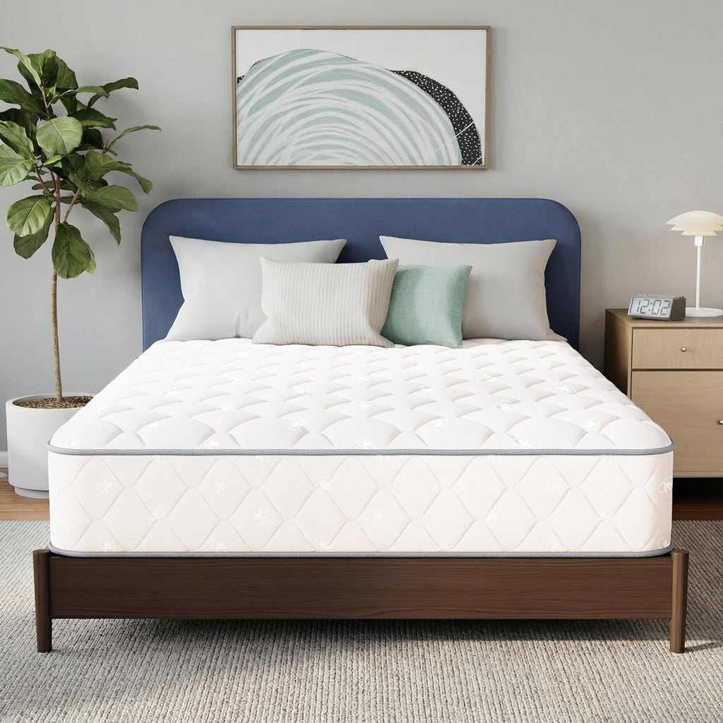 Neo Sleep Full Size Mattress - 8 Inch Hybrid Comfort with Cooling Gel Memory Foam & Spring Support