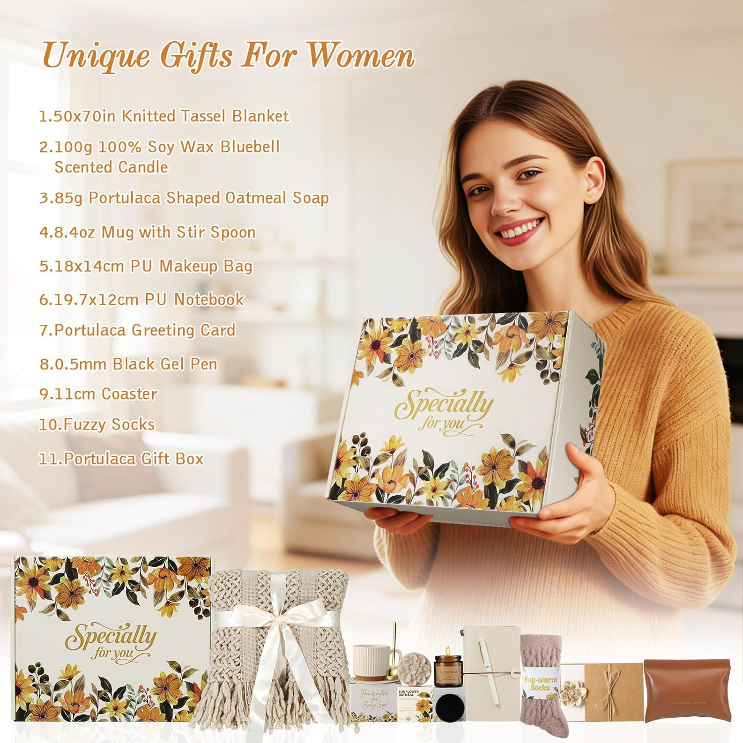 Regine Switzerland Self-Care Gift Basket - Thoughtful Birthday & Get Well Soon Package for Women