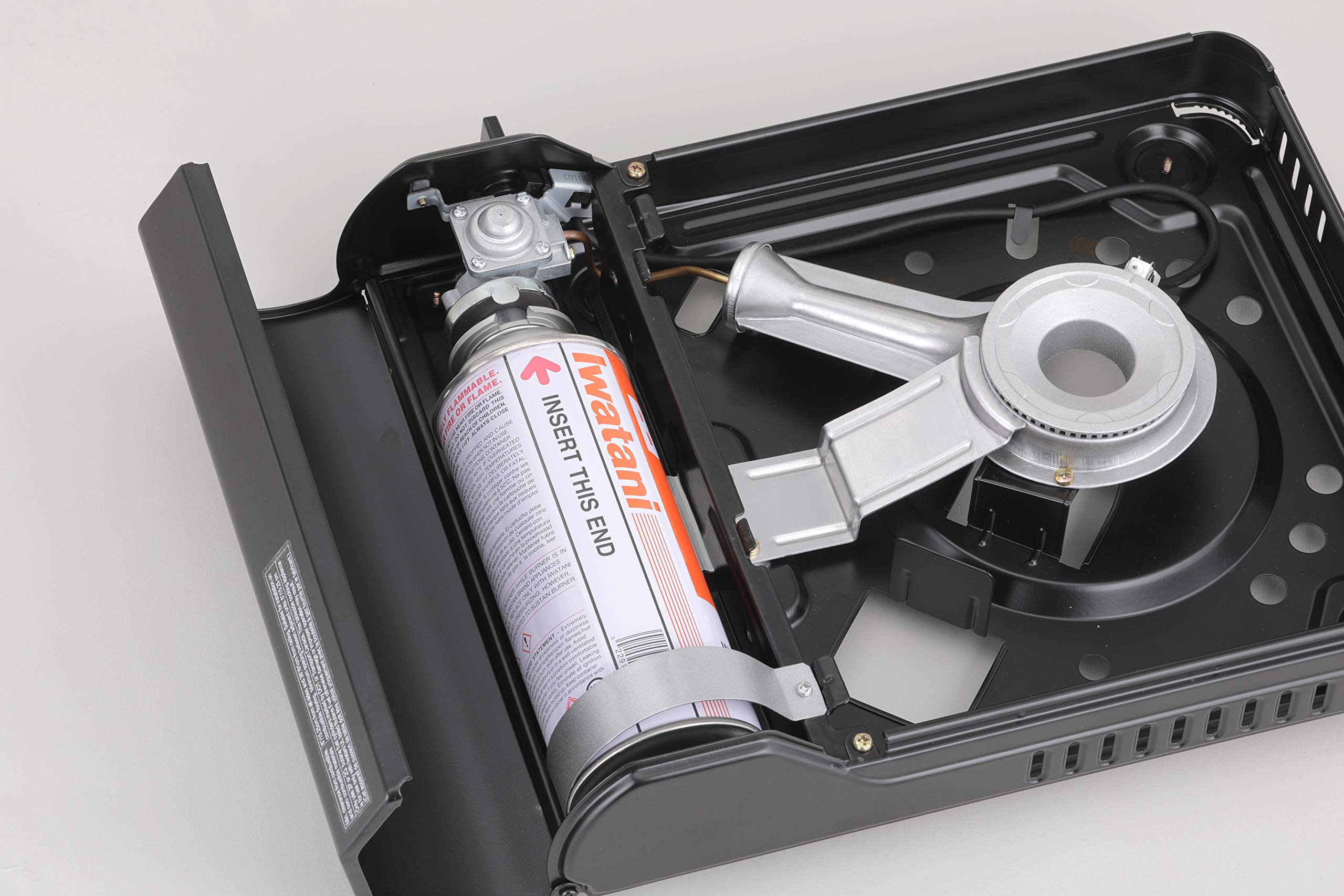 Iwatani Cassette Feu Butane VA-30 Camp Stove, one, BLACK
