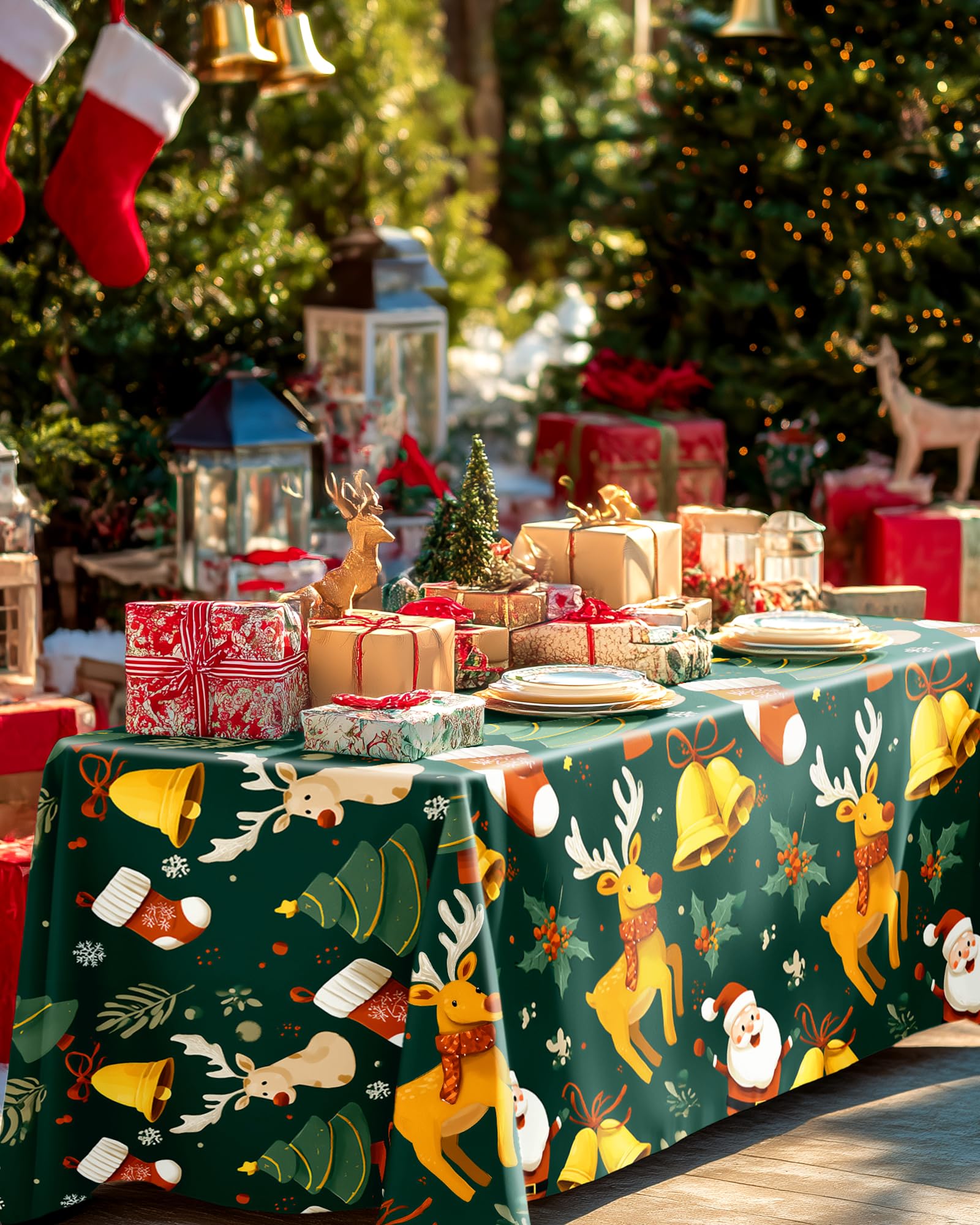 Pureegg Plastic Table Cloth Disposable 12 Pack, 54 x 108 Inch Table Cloths, Halloween Party, Thanksgiving Decorations, Harvest, Fall Tablecloths, Rectangle Tables, Leakproof & Sturdy, Christmas Red