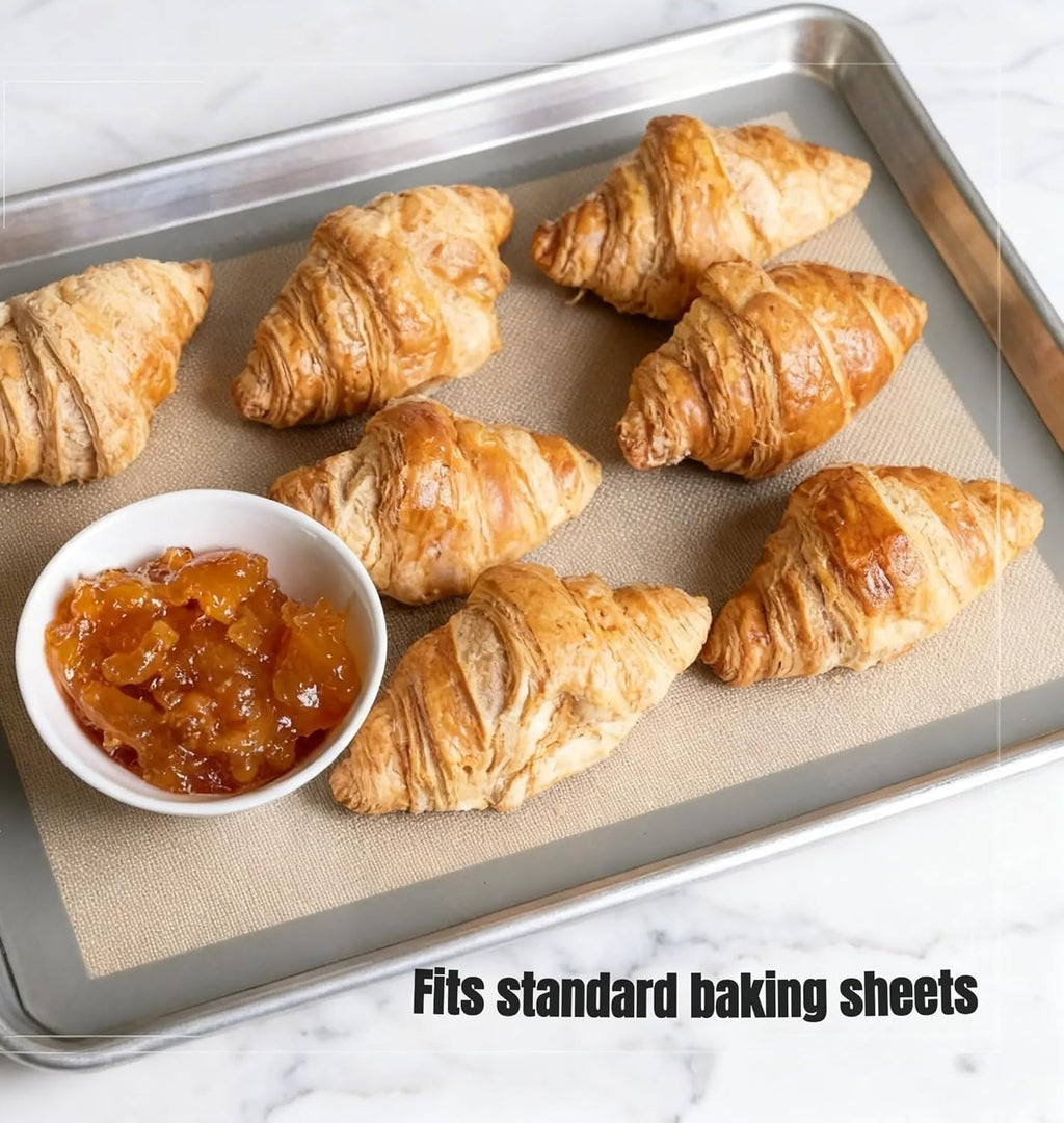 Silicone Baking Mats - Non-Stick Baking Sheet Liners | Pack of 2, 16 x 24 Inch (40x60 cm)