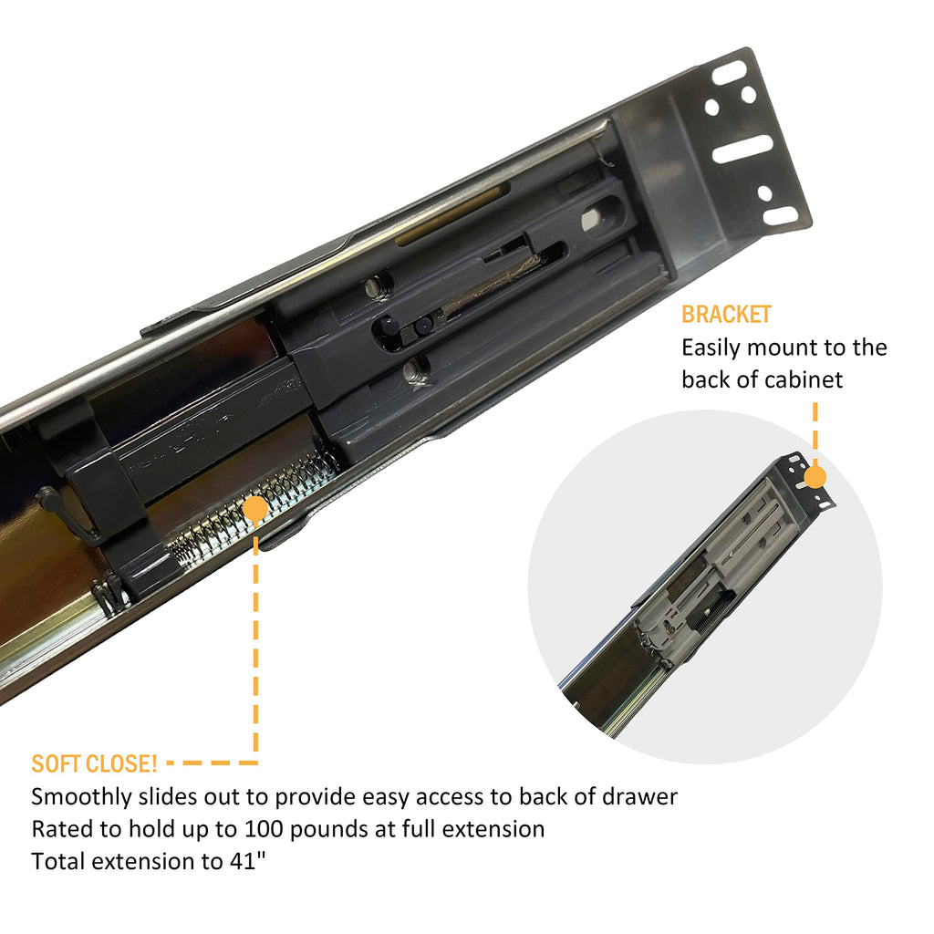 COUVER DIY Non-Assembled Birch Wood, Pull-Out Cabinet Organizers, Under Sink Organizers for Bathroom & Kitchen, Cabinet Slide-Out Organizers and Storage, Soft Closed Rail, 15 inch