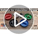 Large 7-Inch Durable Melamine Ashtray for Cigarettes and Cigars - 4 Pack