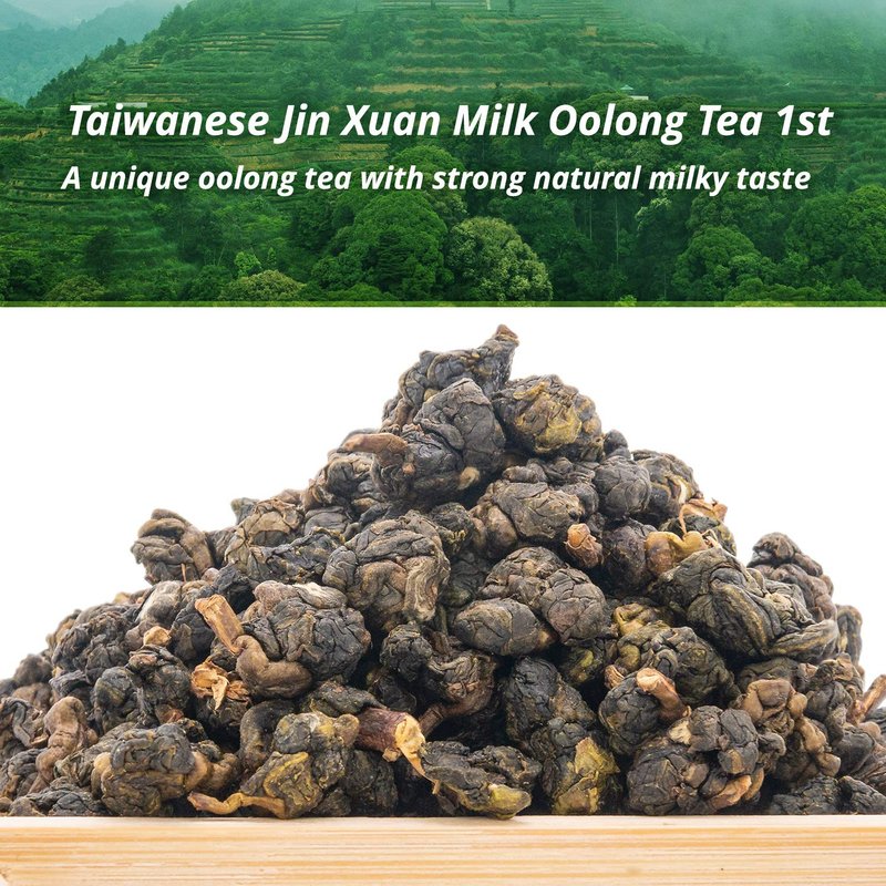 Oriarm Jin Xuan Milk Oolong Tea Loose Leaf - Taiwan Alishan High Mountain Oolong Tea Leaves (Flavored) - 500g (17.64-ounce)