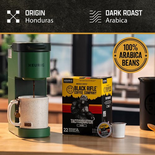 Black Rifle Coffee Company Dark Roast Coffee Pods - Bold & Smoky 100% Arabica | 84 Count K-Cup Compatible
