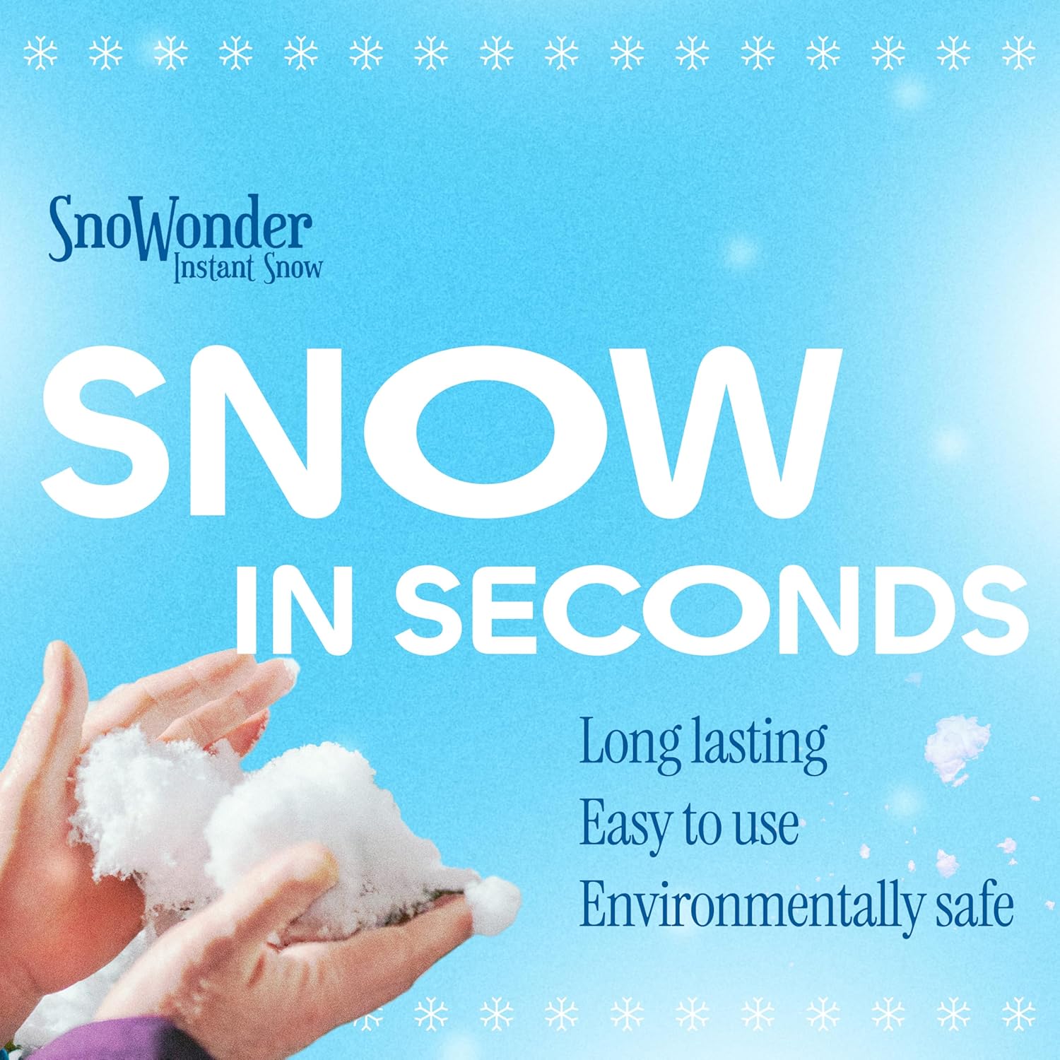 SNOWONDER Instant Snow | Create Realistic Fake Snow for Cloud Slime - Makes 1 Gallon