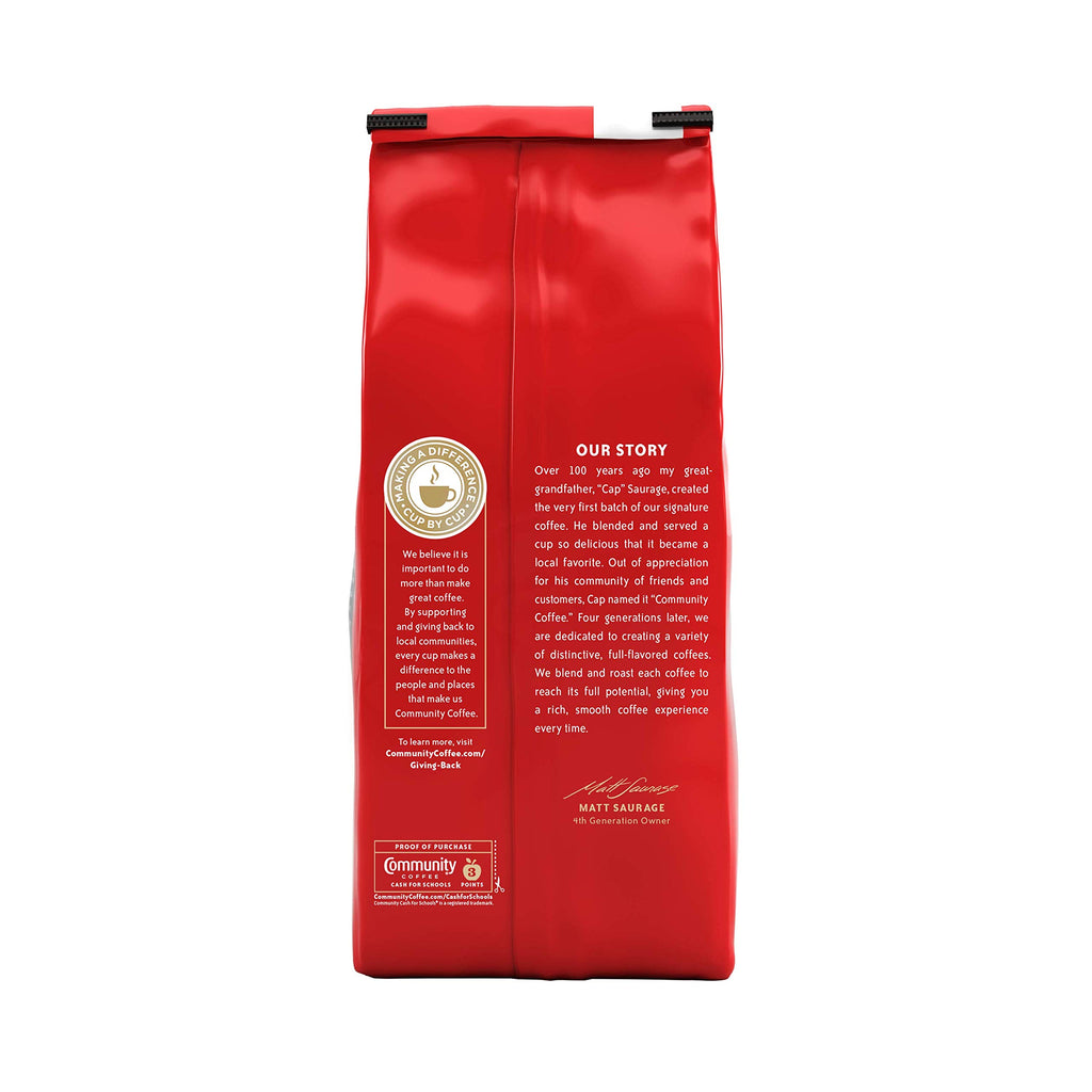 Community Coffee Café Special Blend Ground Coffee, Medium-Dark Roast, 32 Ounce Bag (Pack of 4)