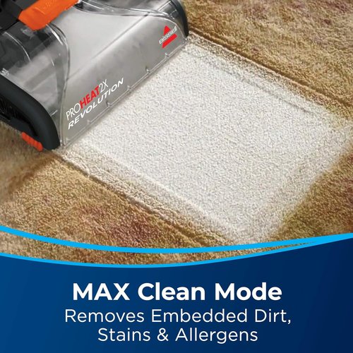 Bissell ProHeat 2X Revolution Pet Carpet Cleaner - Full Size, Powerful Cleaning, Orange