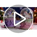Unicorn Music Snow Globe with LED Lights and Automatic Snowfall Effect